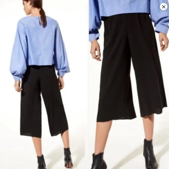Aritzia Babaton Luiz Culottes Mocha Brown XXS | Wide-Leg Cropped Pant‎ - Picture 14 of 16